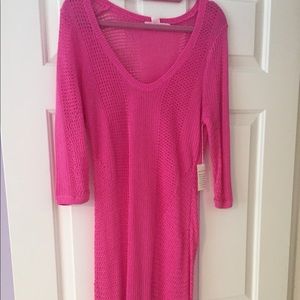 Victoria's Secret pink cover up or sweater dress